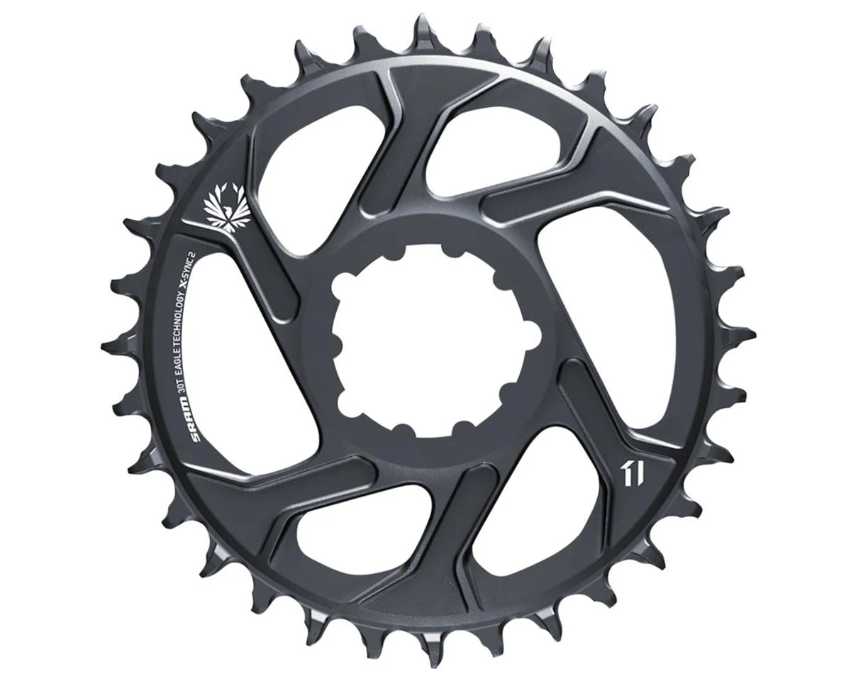 SRAM Eagle X-Sync 2 Direct Mount Chainring (Lunar Grey) (1 x 11/12 Speed) (-4mm Offset) (30T) (GX Eagle) (C1)